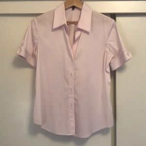 Theory- Blush Pink Button Down Blouse